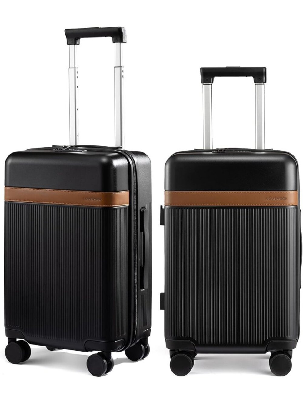 22-Inch Hard Shell Carry-On Luggage with Spinner Wheels & TSA Lock - Lightweight